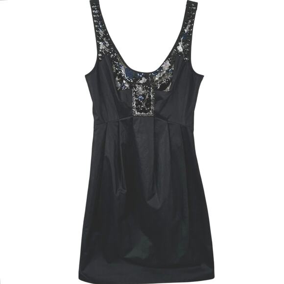 ALLSAINTS Dresses & Skirts - All Saints Sequin Mini Dress Black Cocktail Party Glam Sleeveless Women Size 2